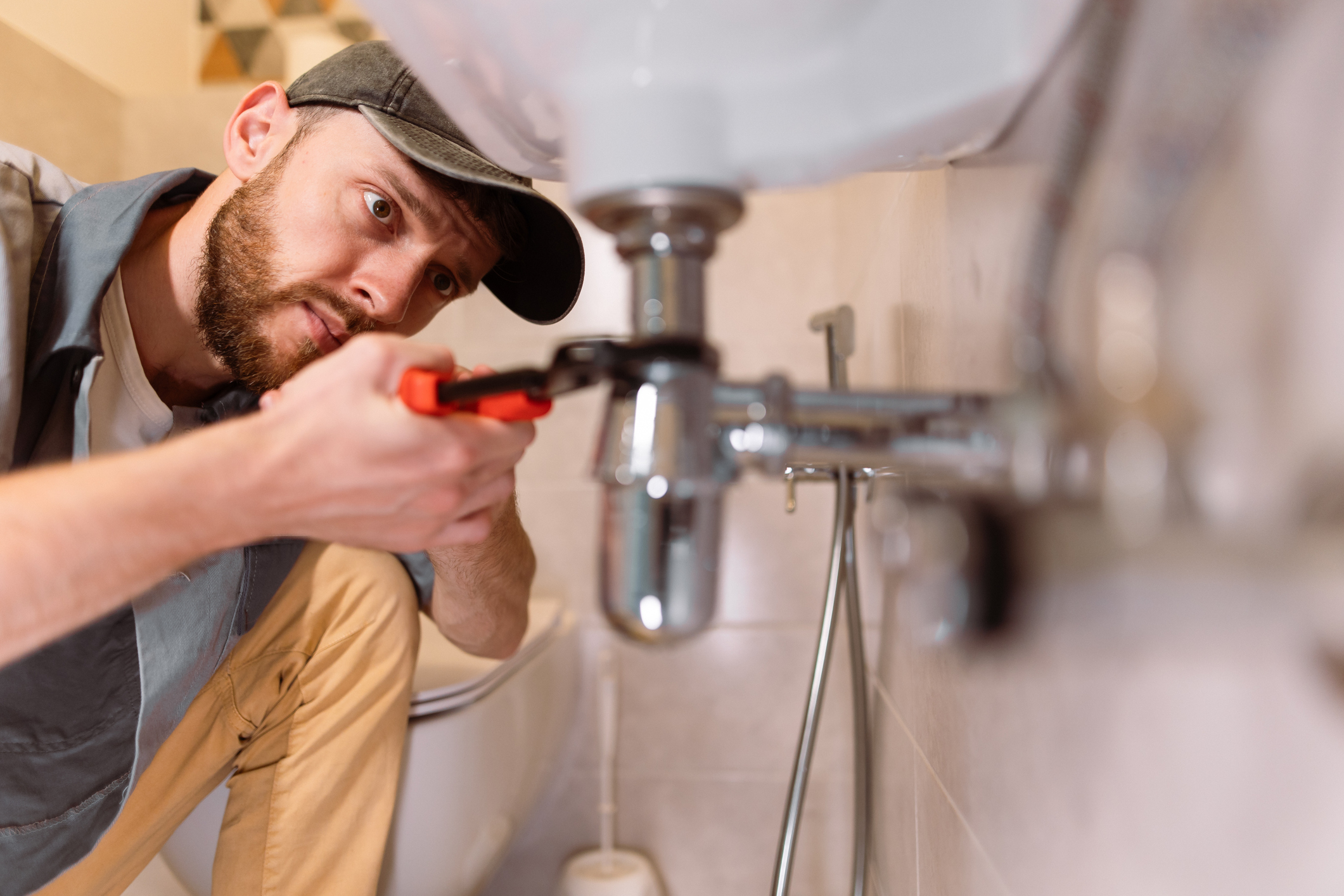 Plumber Working